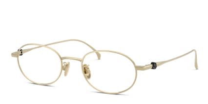 Moncler ME1018TD Gold glasses - Gold - Angle View