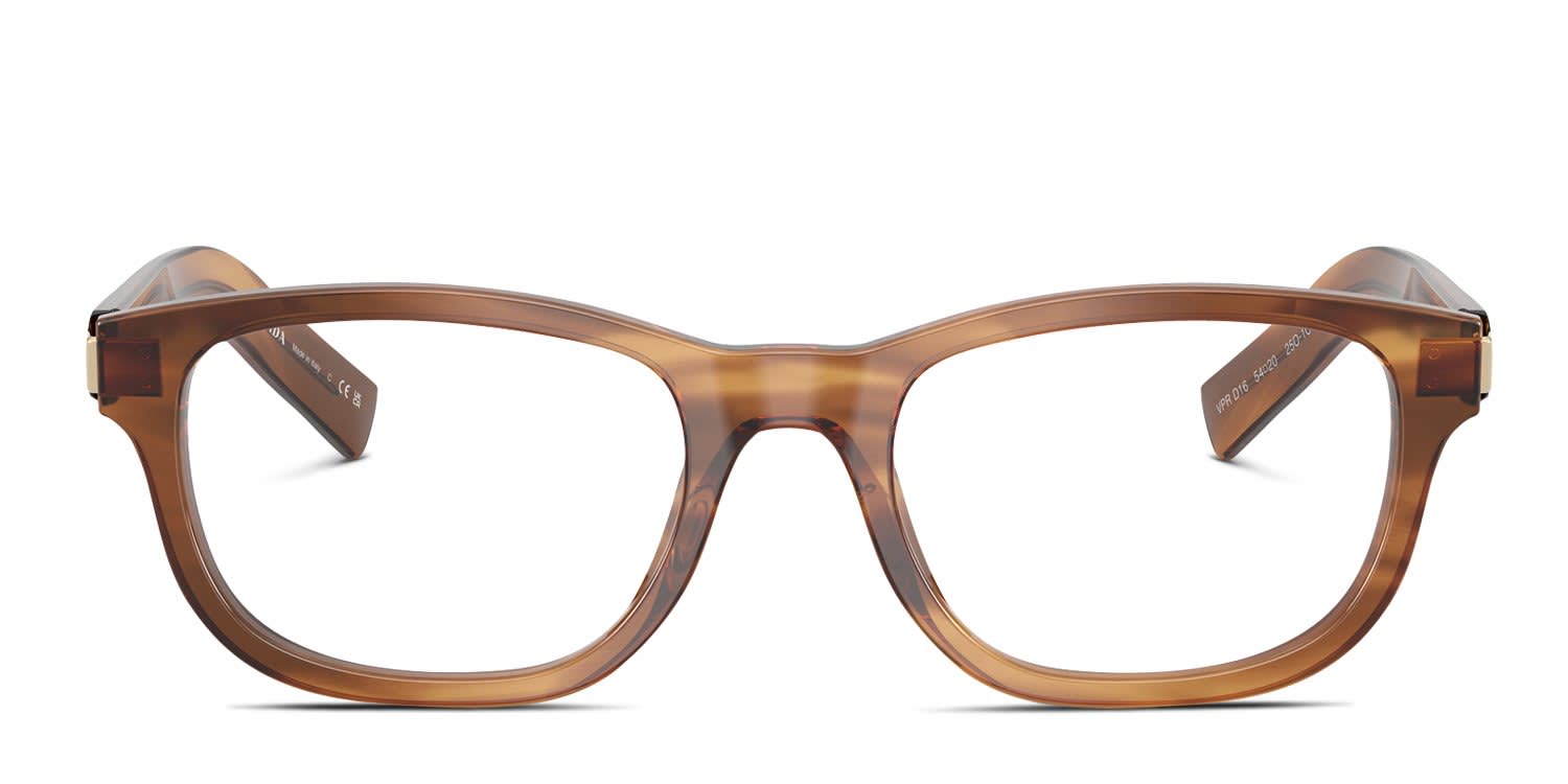 Prada PRD16V Brown glasses - Brown - Frontal View
