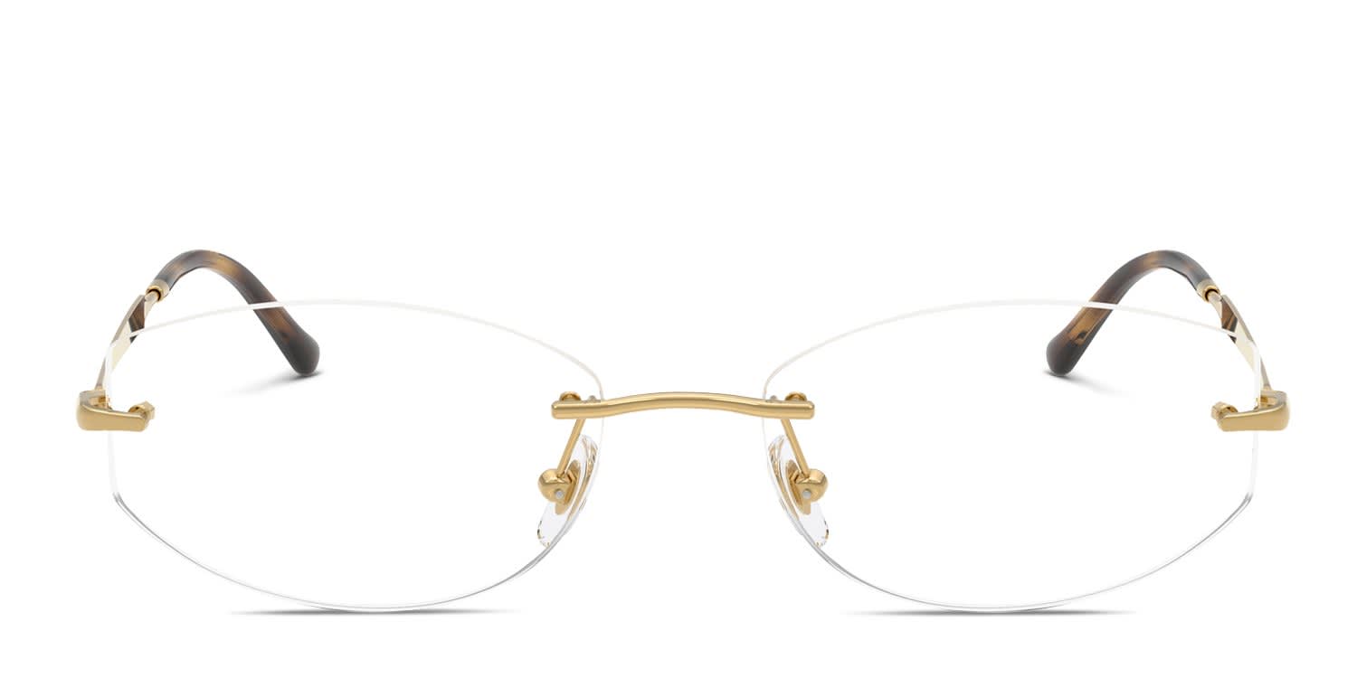 Ray-Ban RX3792V Gold glasses - Gold - Frontal View