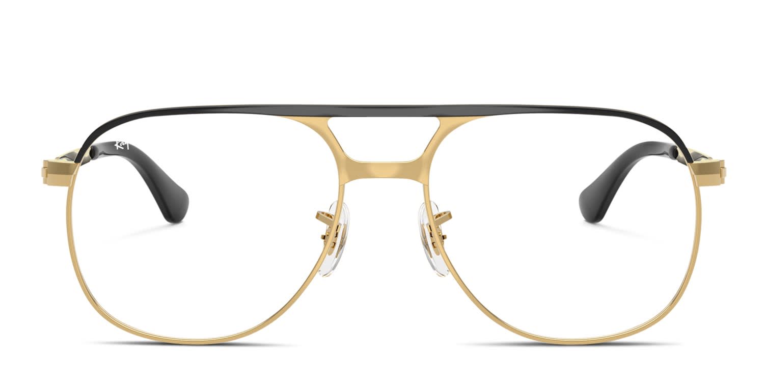 Ray-Ban RX3793V Bill Max Black, Gold glasses - Black / Gold - Frontal View
