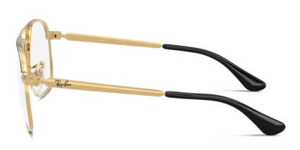 Ray-Ban RX3793V Bill Max Black, Gold glasses - Black / Gold - Side View