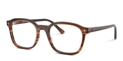 Ray-Ban RX5460 Brown glasses - Brown - Angle View