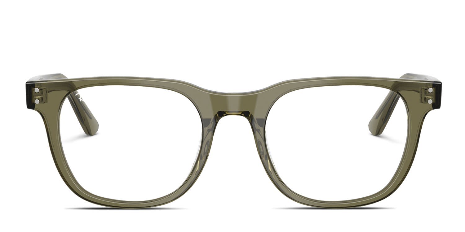 Ray-Ban RX5461D Clear, Green glasses - Clear / Green - Frontal View