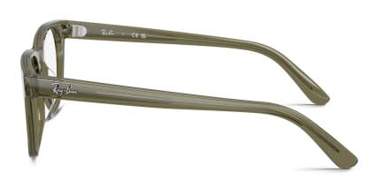 Ray-Ban RX5461D Clear, Green glasses - Clear / Green - Side View