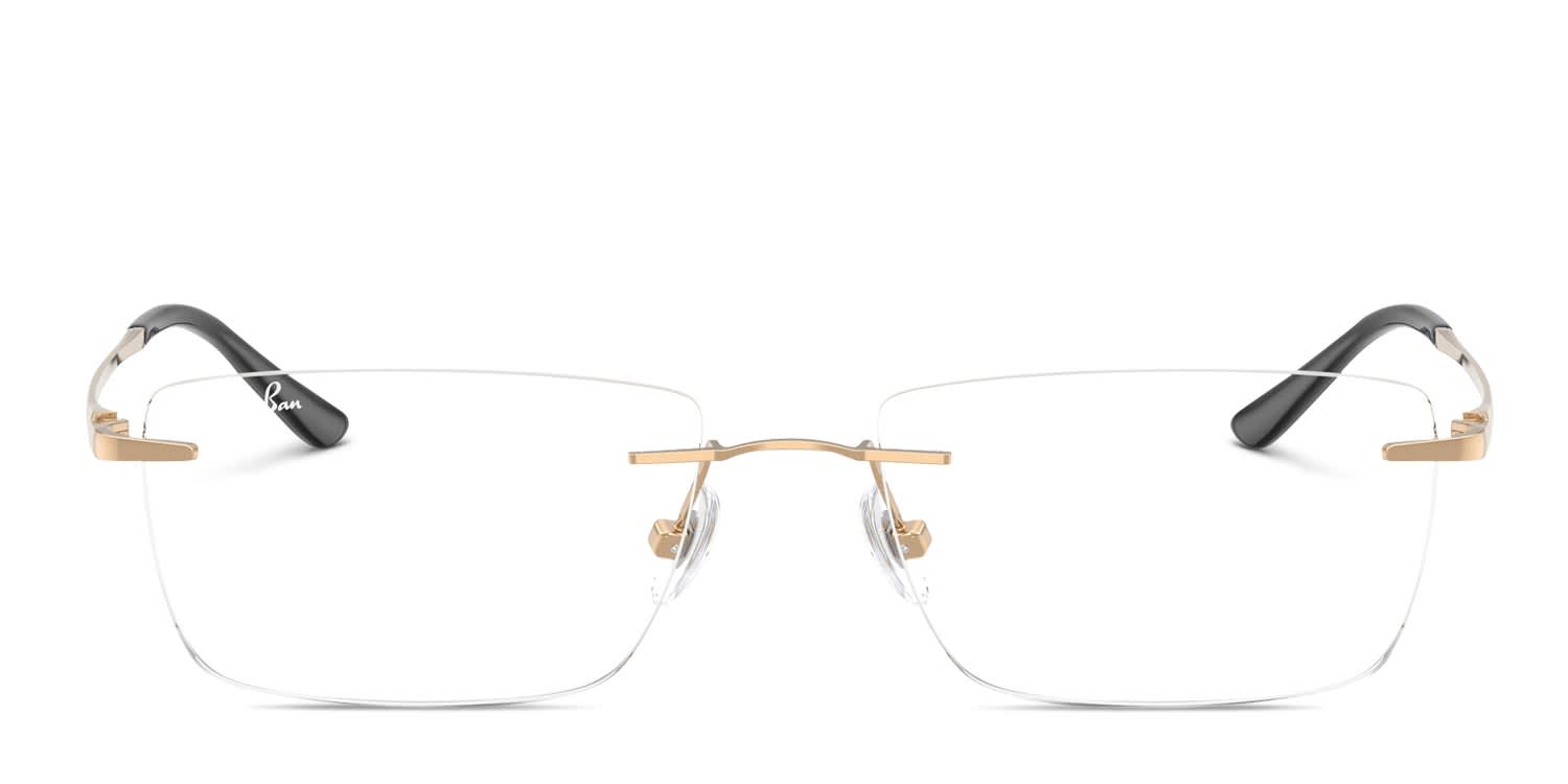 Ray-Ban RX8781D Gold glasses - Gold - Frontal View