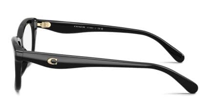 Coach HC6285U Black glasses - Black - Side View