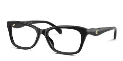 Coach HC6285U Black glasses - Black - Angle View