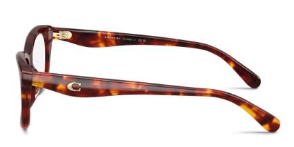 Coach HC6285U Tortoise glasses - Tortoise - Side View
