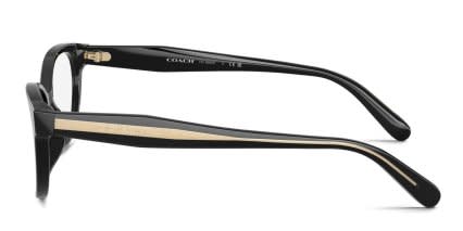 Coach HC6293U Black glasses - Black - Side View