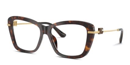 Dolce & Gabbana DG3439 Tortoise glasses - Tortoise - Angle View