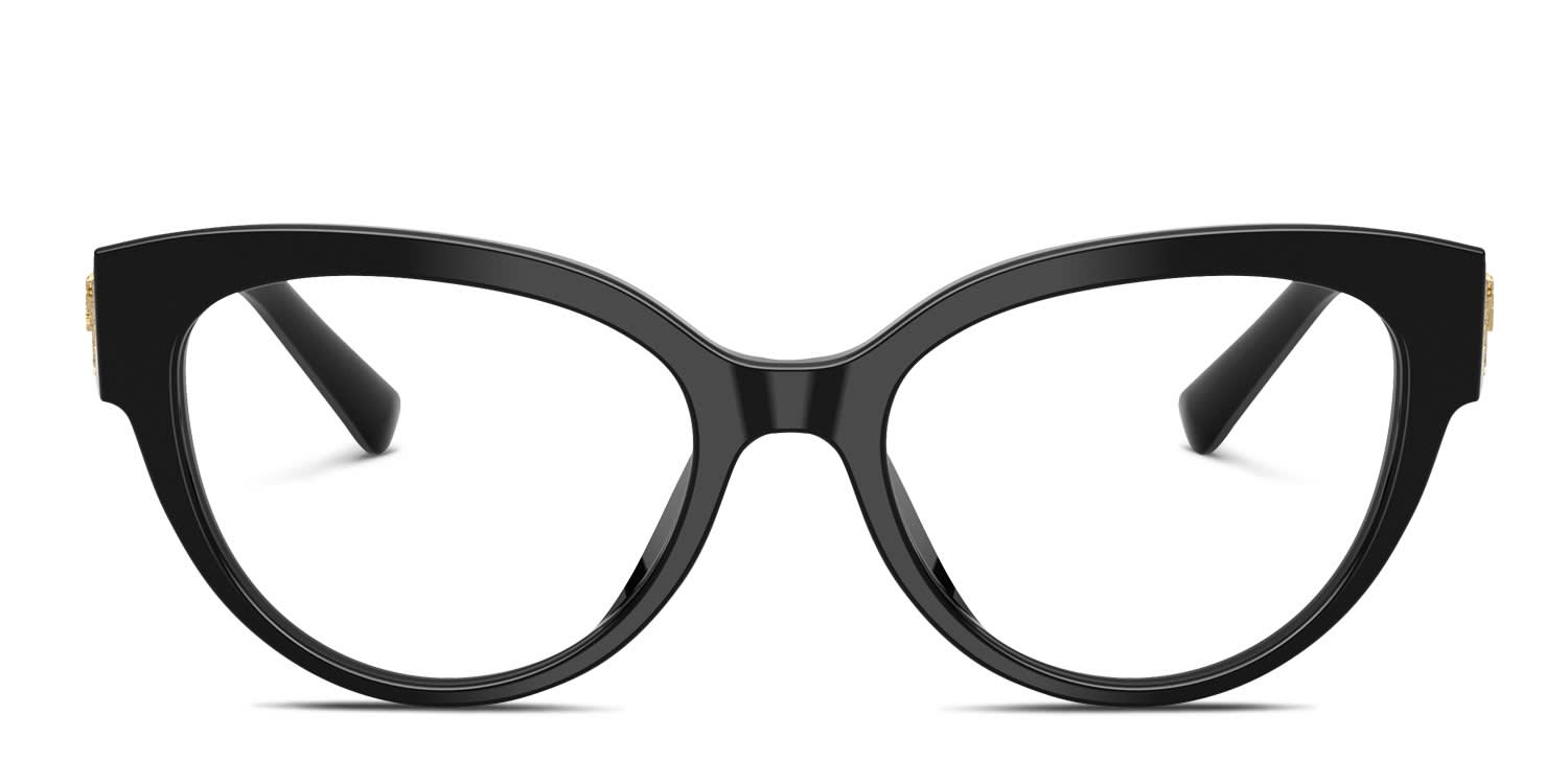 Dolce & Gabbana DG3440 Black glasses - Black - Frontal View
