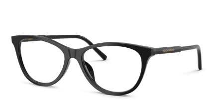 Dolce & Gabbana DG3443 Black glasses - Black - Angle View