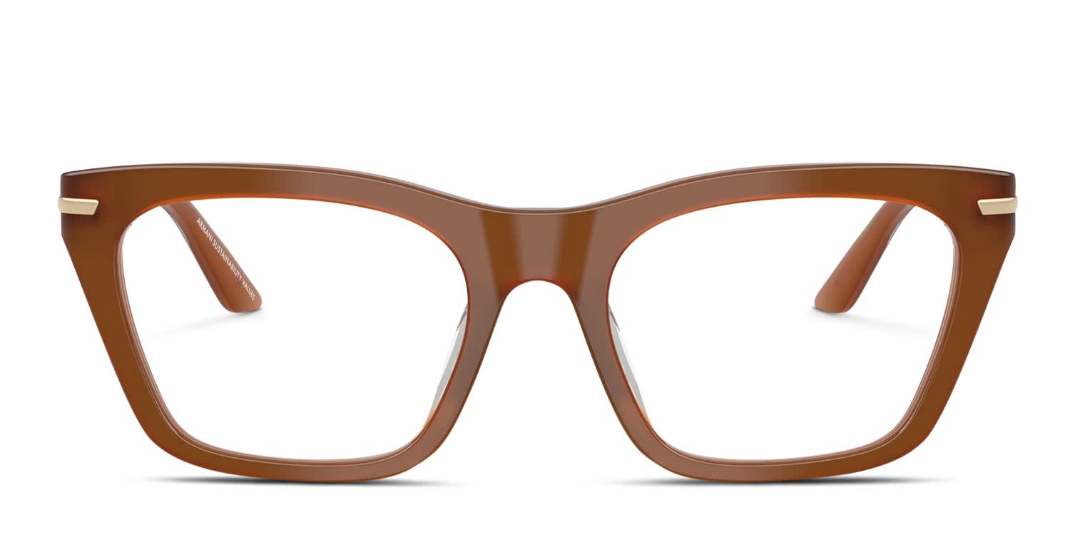 Emporio Armani EA3283BU Brown glasses - Brown - Frontal View