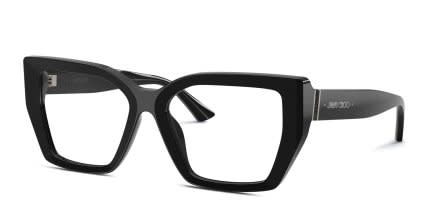 Jimmy Choo JC3053JU Black glasses - Black - Angle View