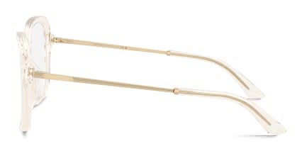 Jimmy Choo JC3061U Clear, Beige glasses - Clear / Beige - Side View