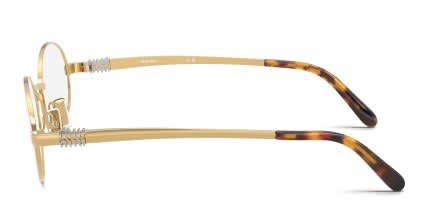 Miu Miu MU 50ZV Gold glasses - Gold - Side View