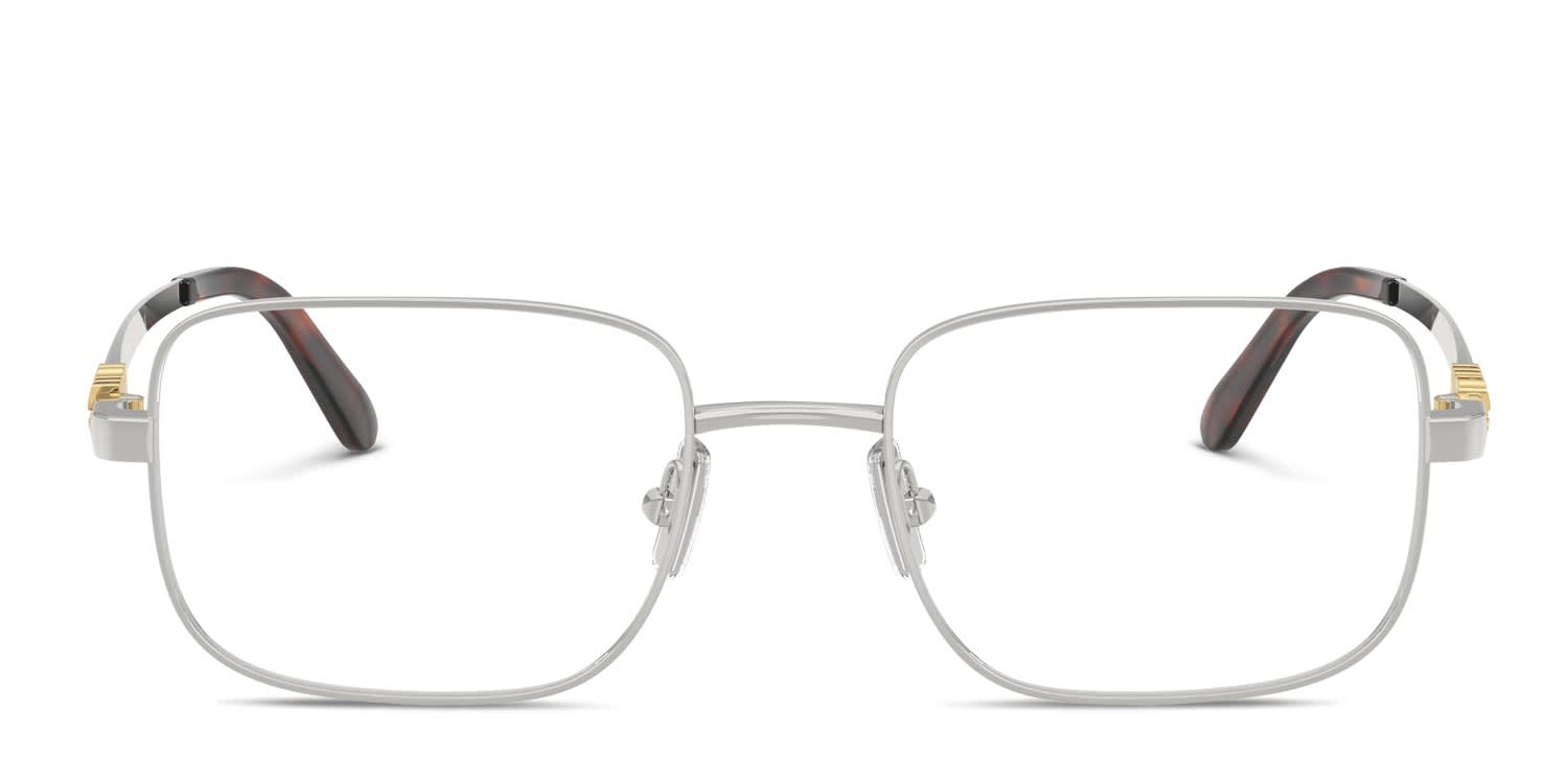 Miu Miu MU 51ZV Silver glasses - Silver - Frontal View