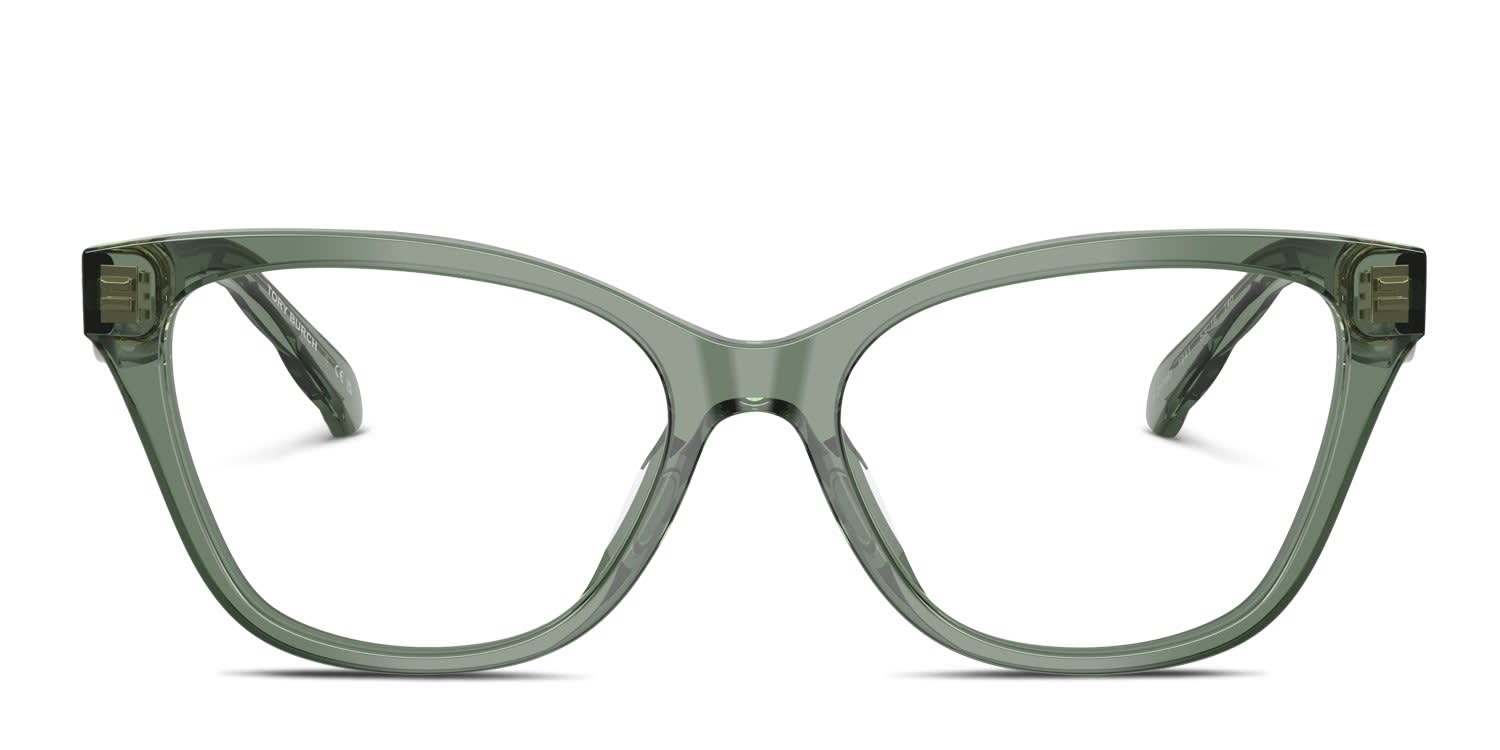 Tory Burch TY2170U Clear, Green glasses - Clear / Green - Frontal View