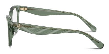 Tory Burch TY2170U Clear, Green glasses - Clear / Green - Side View