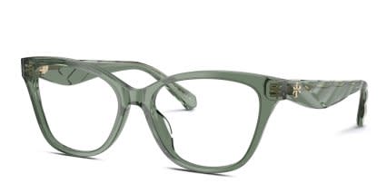 Tory Burch TY2170U Clear, Green glasses - Clear / Green - Angle View
