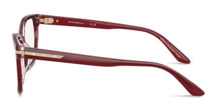 Emporio Armani EA3282BU Red glasses - Red - Side View