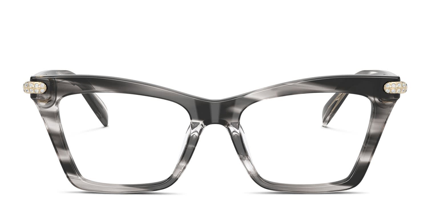 Michael Kors MK4185BU Jamaica Black, Brown glasses - Black / Brown - Frontal View