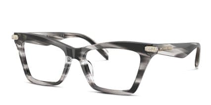 Michael Kors MK4185BU Jamaica Black, Brown glasses - Black / Brown - Angle View