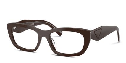 Prada PR D09V Brown glasses - Brown - Angle View