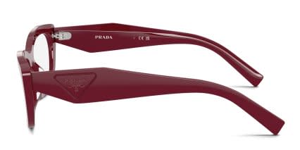 Prada PR D09V Brown, Red glasses - Brown / Red - Side View