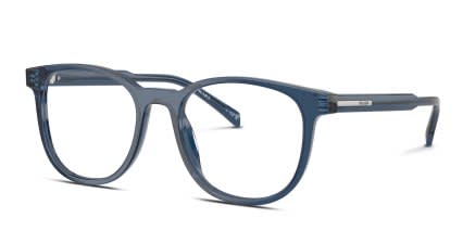 Prada PR A15V Clear, Blue glasses - Clear / Blue - Angle View