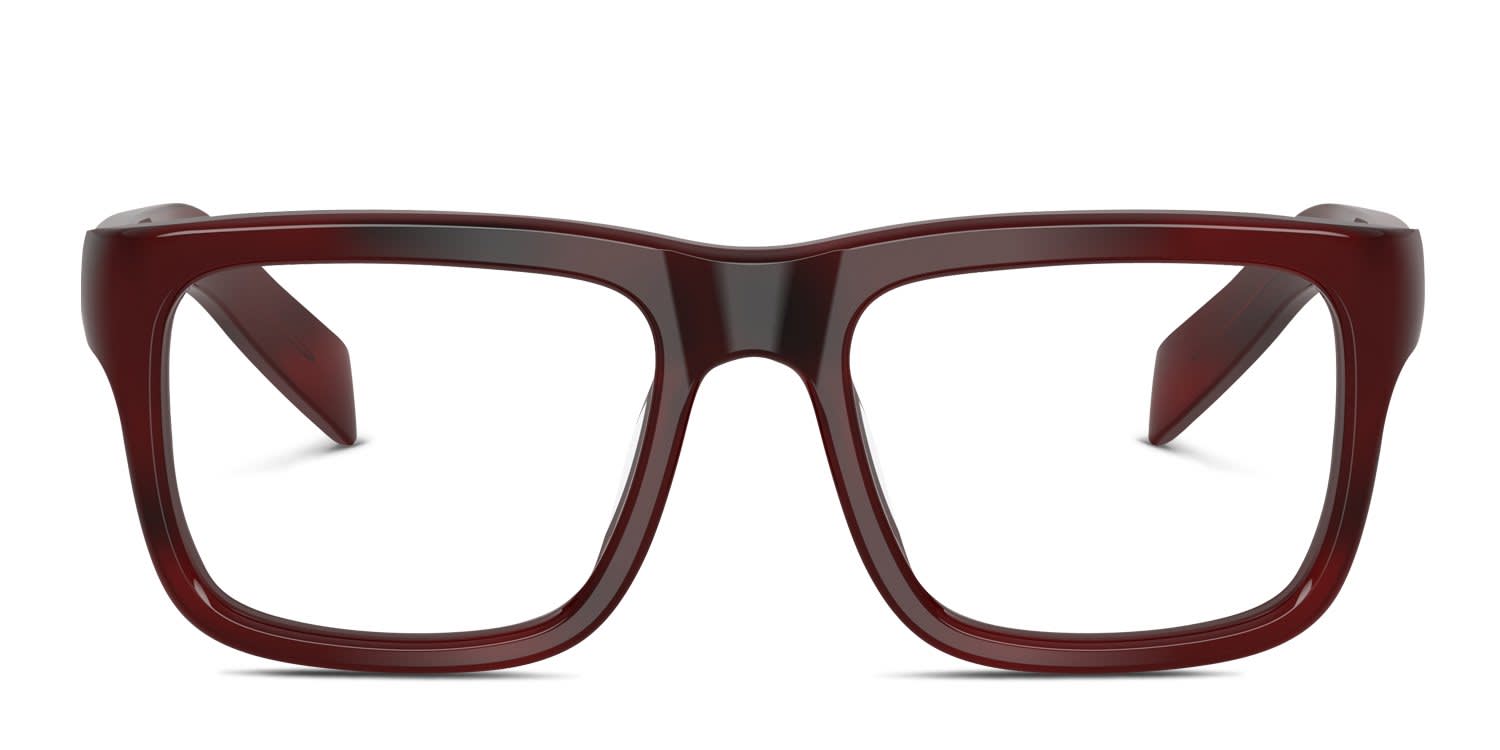 Prada PR D02V Red, Tortoise glasses - Red / Tortoise - Frontal View