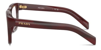 Prada PR D02V Red, Tortoise glasses - Red / Tortoise - Side View