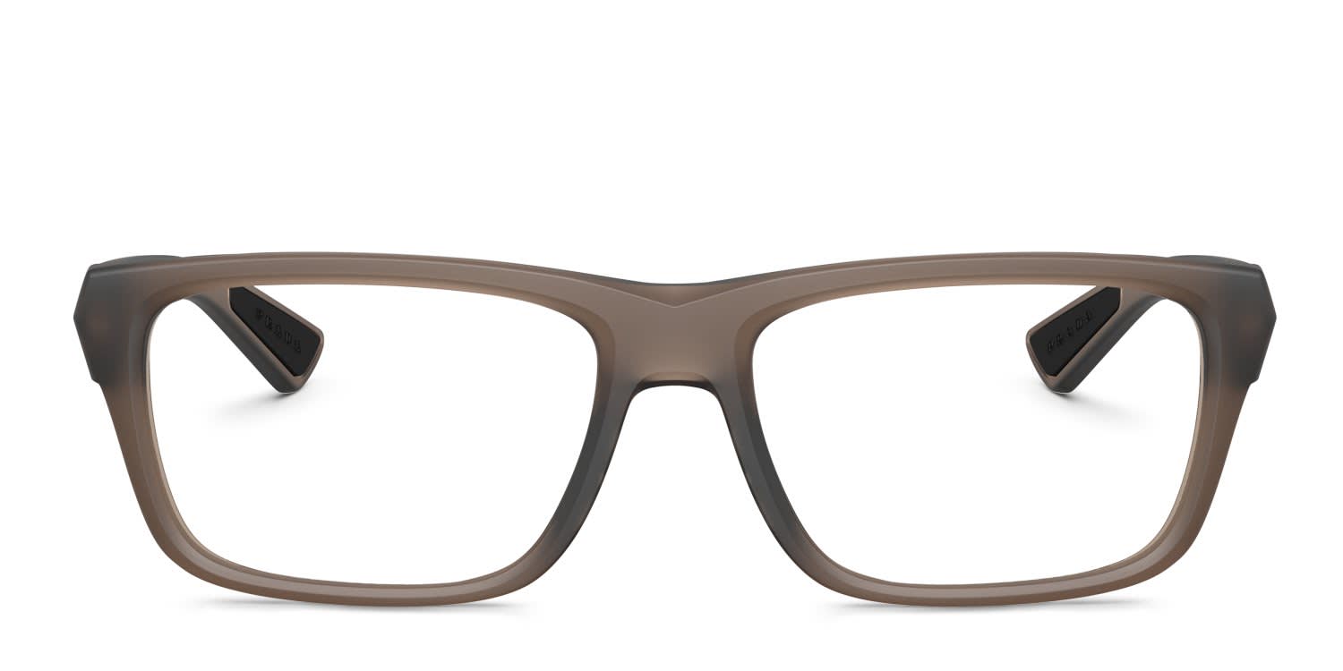 Prada Linea Rossa PS 02TV Brown glasses - Brown - Frontal View