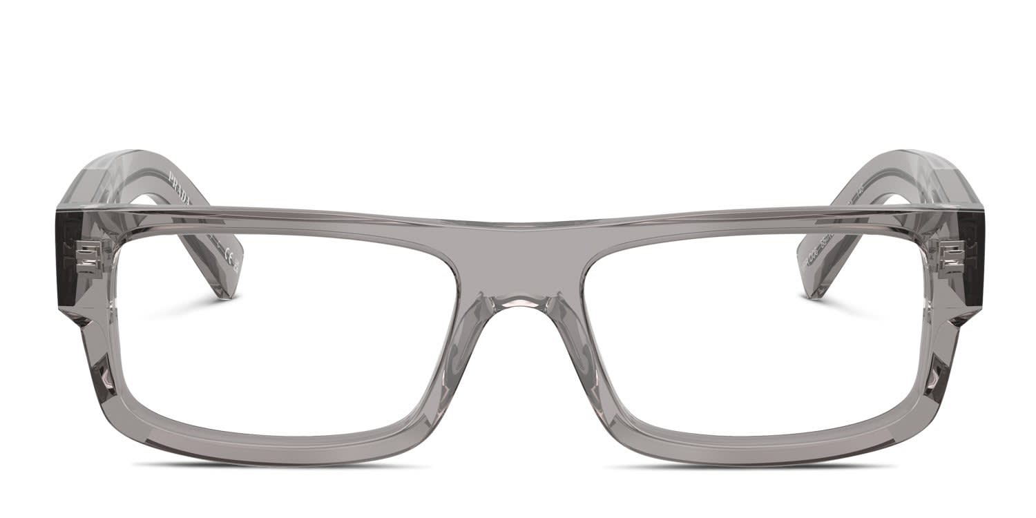 Prada PR D06V Gray, Clear glasses - Gray / Clear - Frontal View