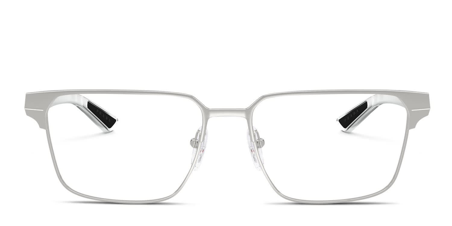 Prada Linea Rossa PS 50TV Silver glasses - Silver - Frontal View