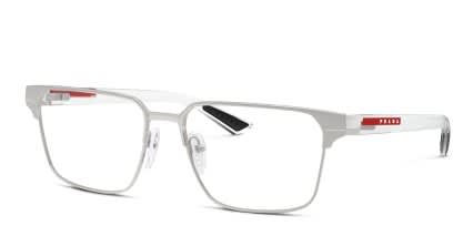 Prada Linea Rossa PS 50TV Silver glasses - Silver - Angle View