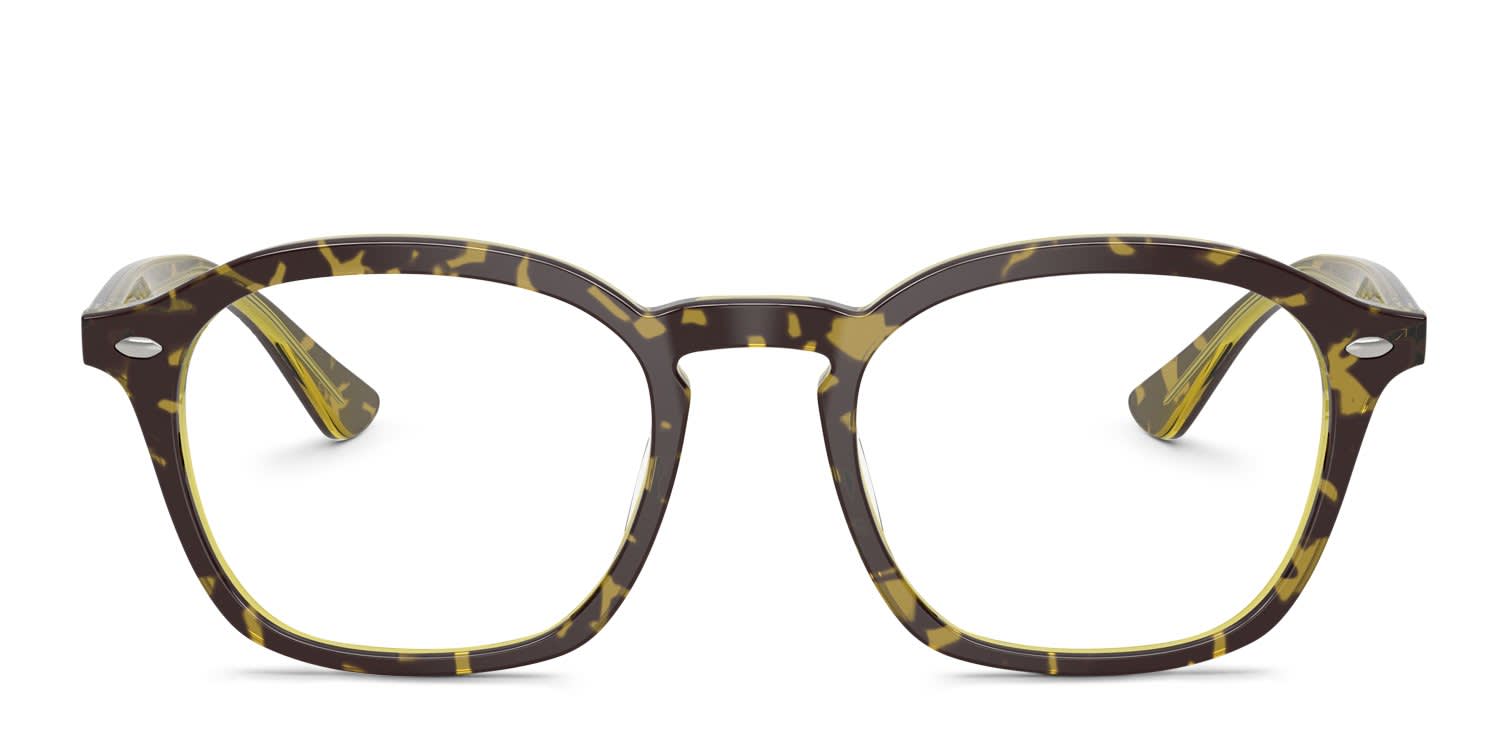 Ray-Ban RX5451 Tortoise, Green glasses - Tortoise / Green - Frontal View