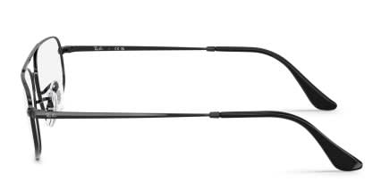 Ray-Ban RX6550 Black glasses - Black - Side View