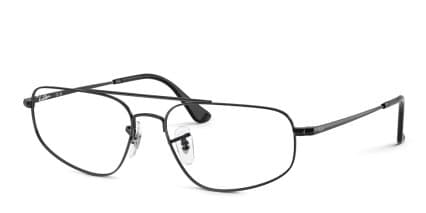 Ray-Ban RX6550 Black glasses - Black - Angle View