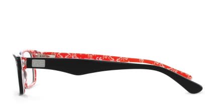 Ray-Ban RX5206 Black, Red glasses - Black / Red - Side View