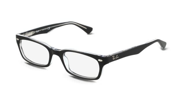 Brand new Black Ray-Ban eyeglass (0RX5150) (women) RB5150 OPTICS Eyeglasses with Black On Transparent Frame  main image 2