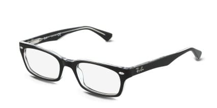 Ray-Ban RX5150 Black glasses - Black - Angle View
