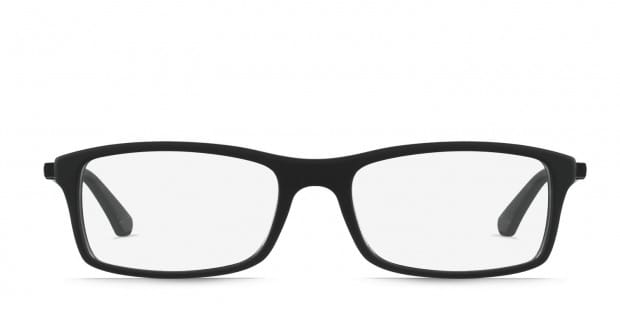 Ray Ban RX7017 Matte Black Eyeglasses Includes FREE Rx Lenses