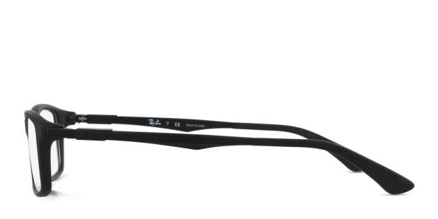 Ray-Ban RX7017 Matte Black Eyeglasses | Includes FREE Rx Lenses