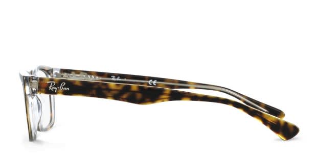 Ray-Ban RB 5286 ブラックフレーム メガネ Ray-Ban RX5286 eyeglasses for women in Black on Transparent