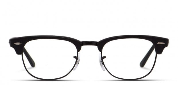 Ray-Ban RX5154 Clubmaster Black Eyeglasses | Includes FREE Rx Lenses