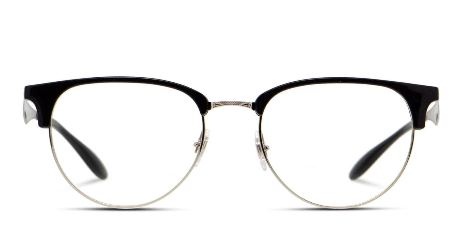 Ray-Ban RX6396 Black, Silver glasses - Black / Silver - Frontal View