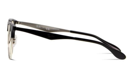 Ray-Ban RX6396 Black, Silver glasses - Black / Silver - Side View