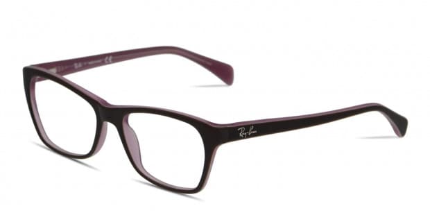 Ray Ban 5298 Brown w Purple Prescription Eyeglasses