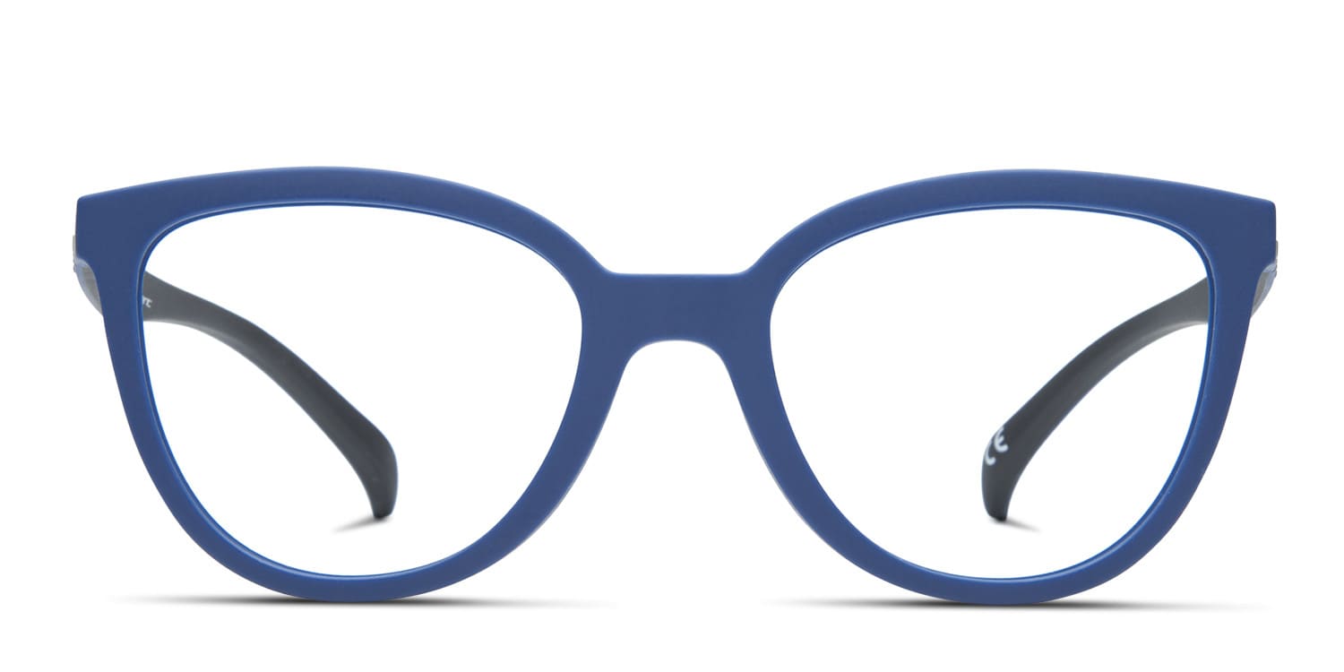 Adidas A006 Navy Blue glasses - Blue - Frontal View